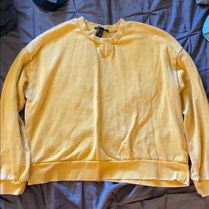 Yellow women’s crew neck sweater